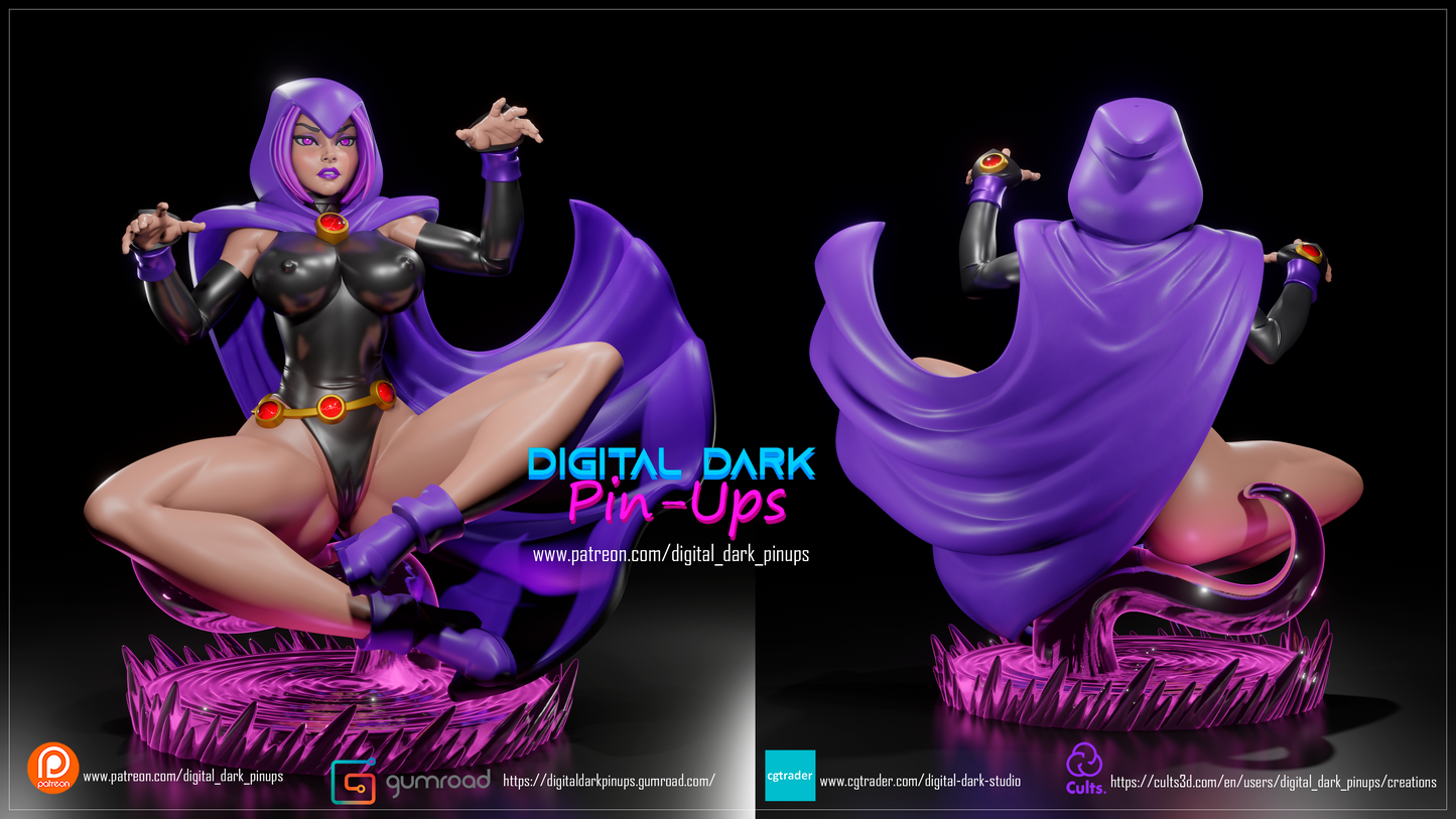 Raven - Digital Dark Pin-ups