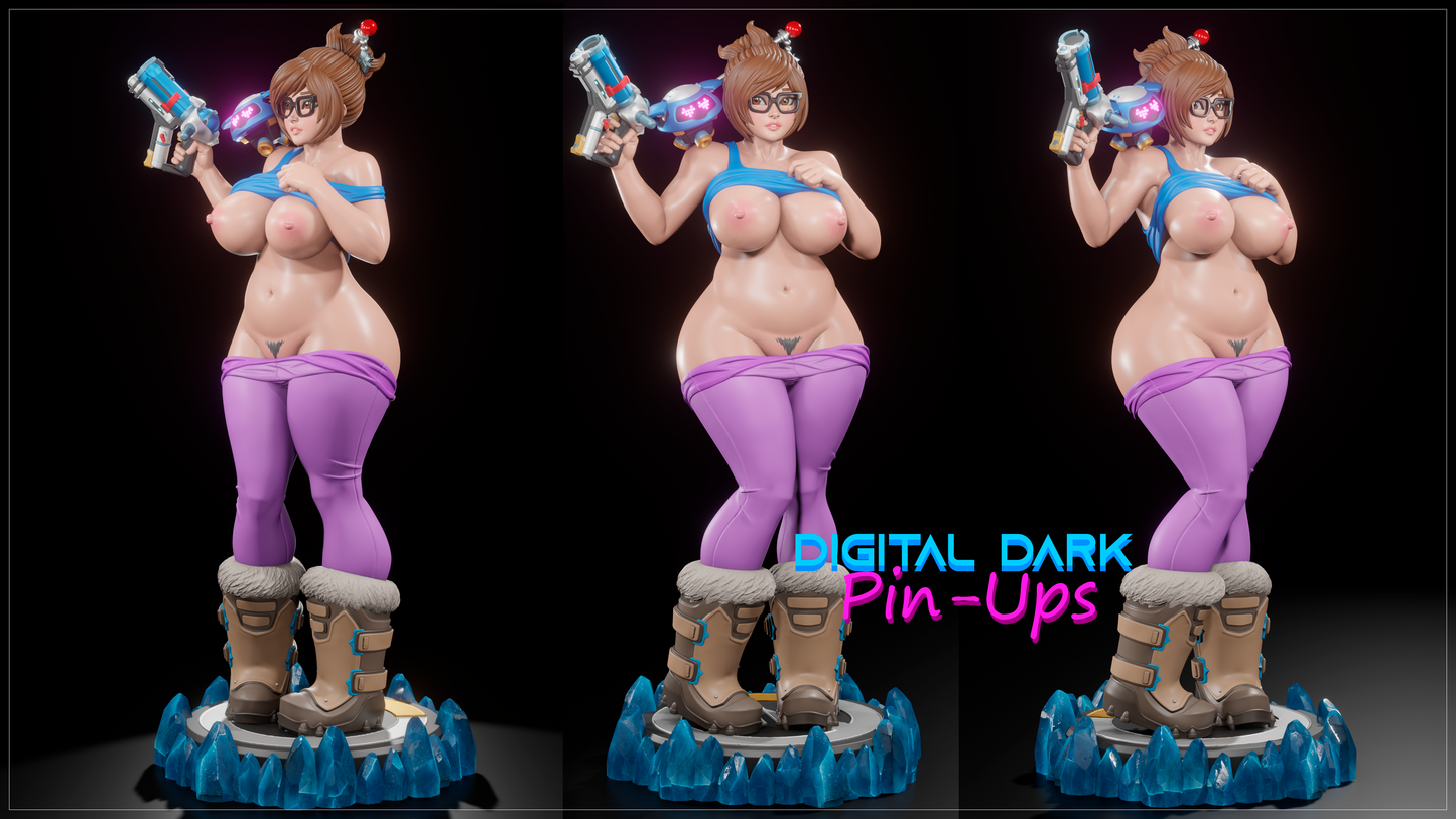 Mei from Overwatch - Digital Dark Pin-ups
