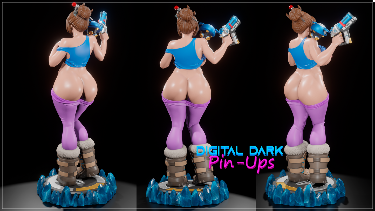 Mei from Overwatch - Digital Dark Pin-ups