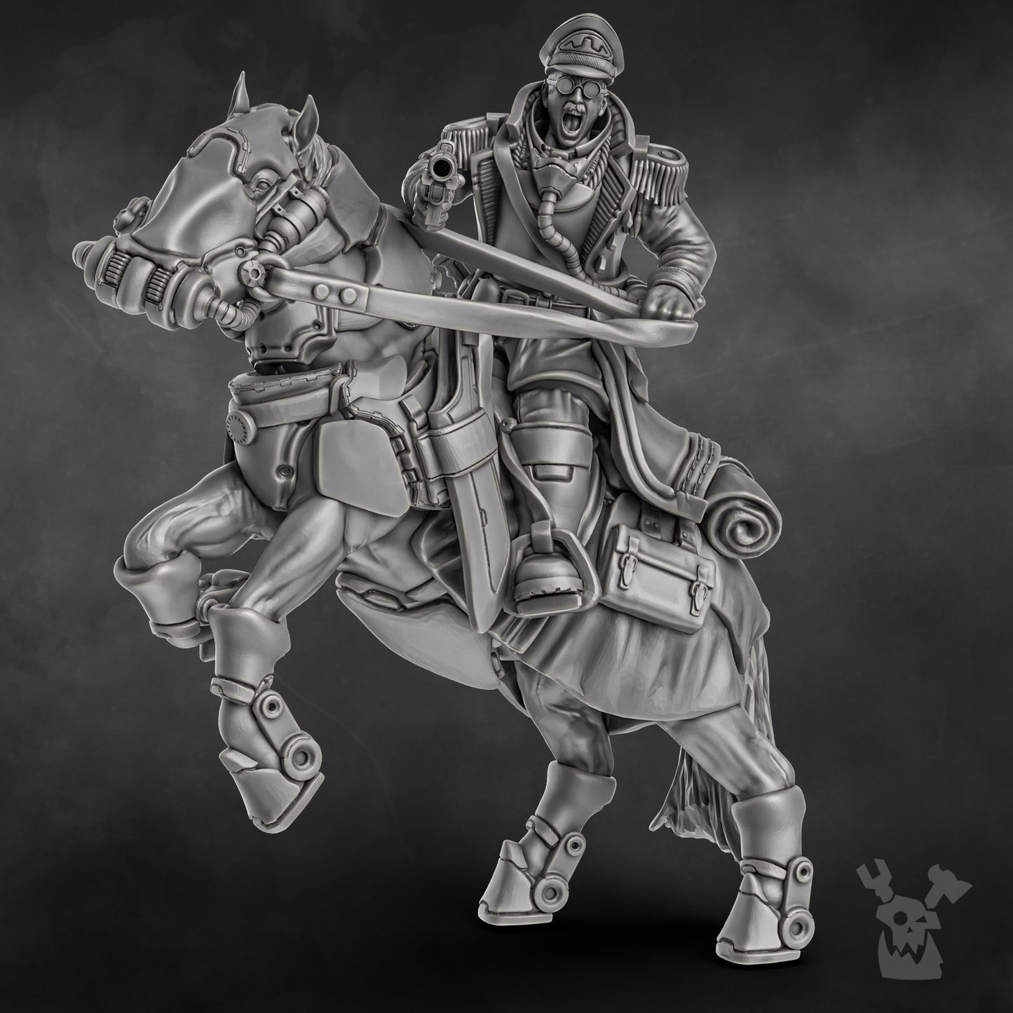 Steamguard Cavalry Lord Commissar - Dakkadakka