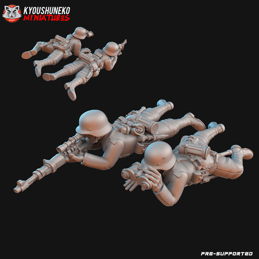German Sniper Team ww2 - Kyoushuneko Miniatures