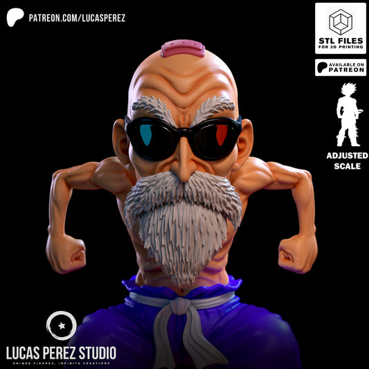 Muten Roshi Normal Chibi - Lucas Perez Studio