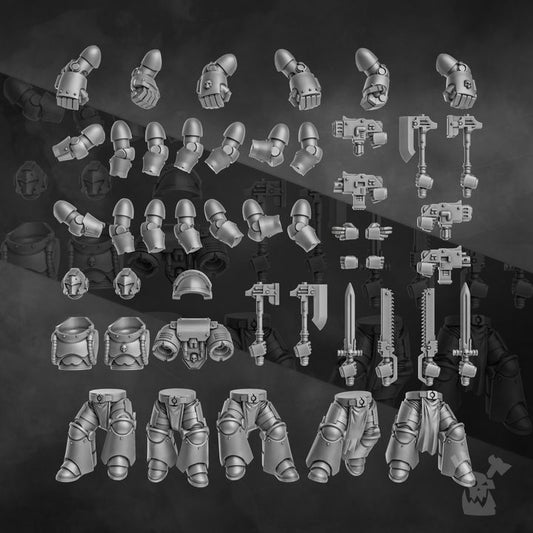Space Knights Storm Squad with Jetpacks (build kit) - Arms And Weapons - Bits - Dakkadakka