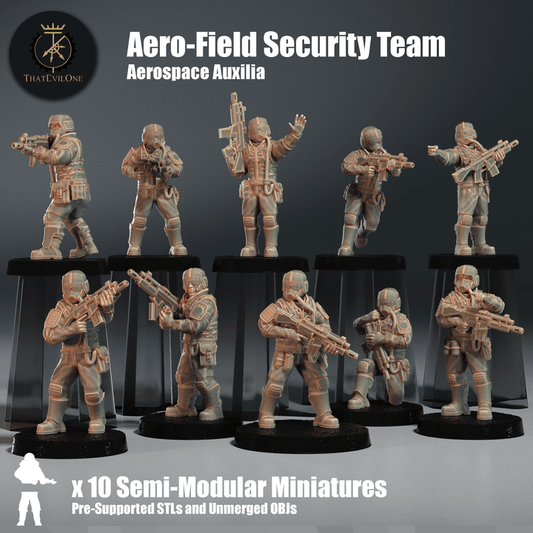 Aerospace Auxilia Aero Field Security Teams- ThatEvilOne - 28mm