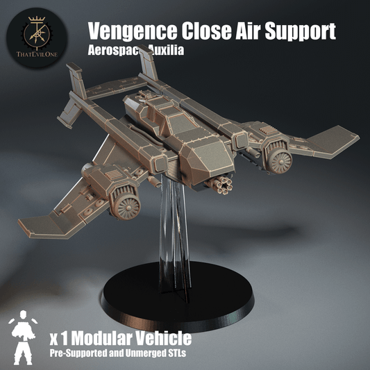Aerospace Auxilia Vengence CAS Fighter  - ThatEvilOne - 28mm
