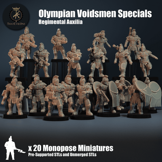 Regimental Auxilia Olympian Voidsmen Specials - ThatEvilOne - 28mm