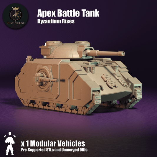 Byzantium Rises Palatinii Apex Battle Tank - ThatEvilOne - 28mm