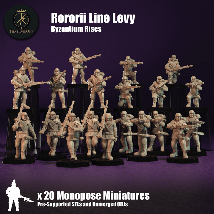 Byzantium Rises Rororii Line Levy - ThatEvilOne - 28mm