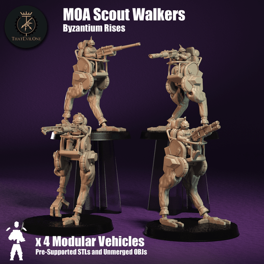 Byzantium Rises Foederatii MOA Scout Walker - ThatEvilOne - 28mm