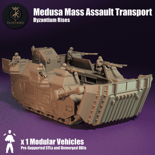 Byzantium Rises Medusa Mass Assault Transporter - ThatEvilOne - 28mm