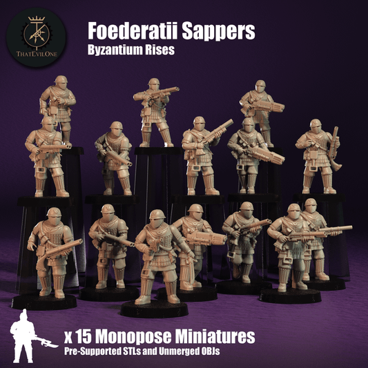 Byzantium Rises Foederatii Sappers - ThatEvilOne - 28mm