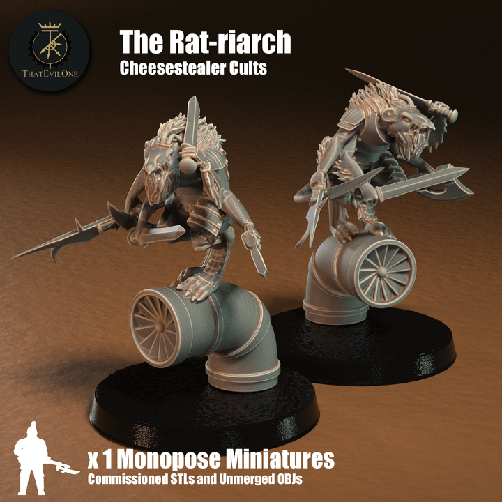 Cheesestealer Cults Cheese Runner Rat-Riarch - ThatEvilOne  - 28mm