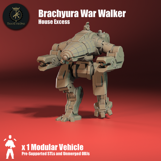 House Excess Brachyura War Walker - ThatEvilOne - 28mm