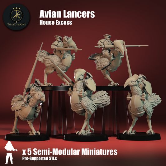 House Excess Avian Lancers - ThatEvilOne - 28mm