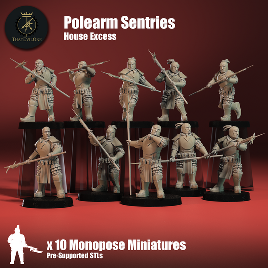 House Excess Polearms Sentries - ThatEvilOne - 28mm