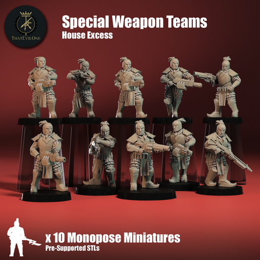 House Excess Special Weapons Teams - ThatEvilOne - 28mm