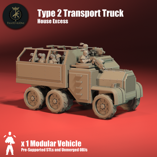 House Excess Type 2 Transport Truck - ThatEvilOne - 28mm