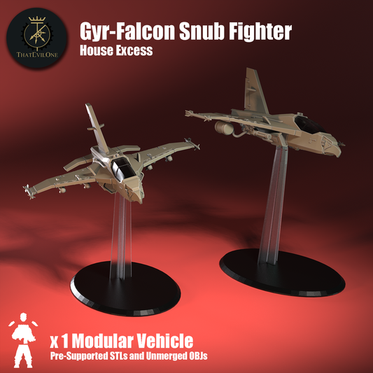House Excess Gyr-Falcon Snub Fighter - ThatEvilOne - 28mm