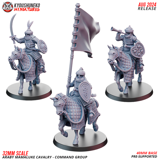 Araby Mamaluke Cavalry - Command Group - Kyoushuneko Miniatures