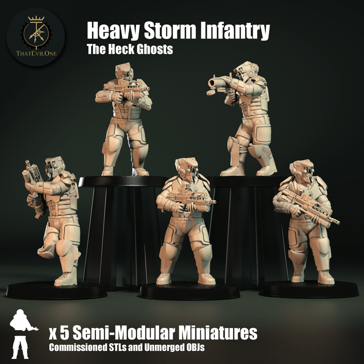 The HeckGhost Heavy Storm Infantry - ThatEvilOne - 28mm
