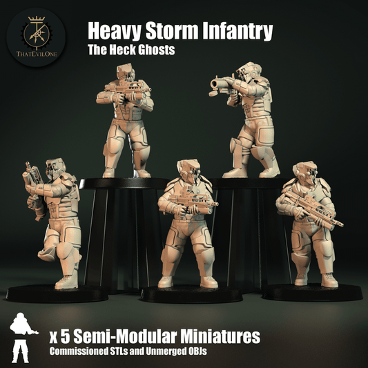 The HeckGhost Heavy Storm Infantry - ThatEvilOne - 28mm