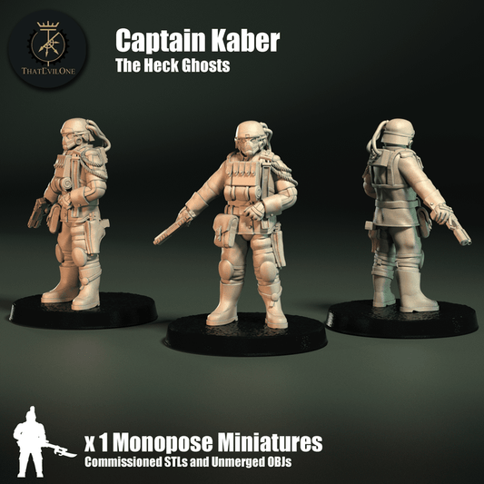 The HeckGhost Captain Kaber - ThatEvilOne - 28mm