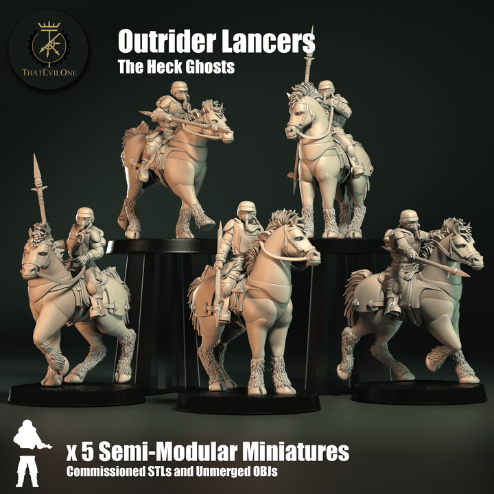 The HeckGhost Outrider Lancers - ThatEvilOne - 28mm