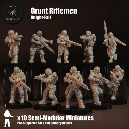Knight Fall Grunt Riflemen - ThatEvilOne - 28mm