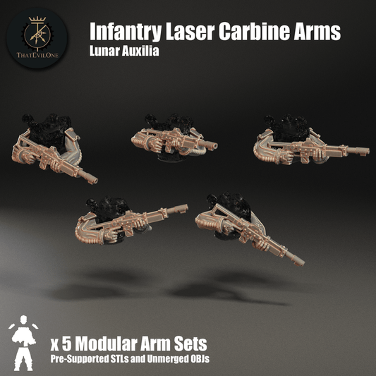 Lunar Auxilia Infantry Laser Carbines Arms - ThatEvilOne  - 28mm
