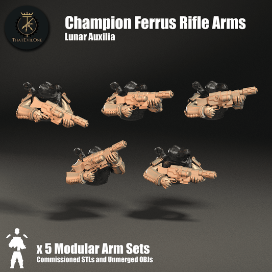 Lunar Auxilia Champion Ferrus Rifle Arms - ThatEvilOne - 28mm