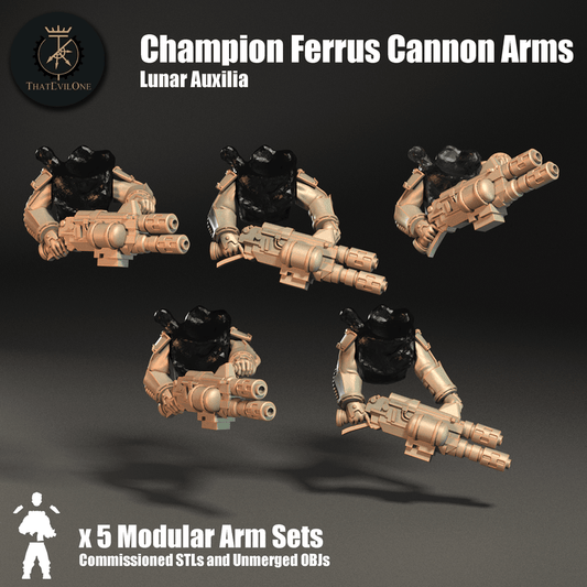 Lunar Auxilia Champion Ferrus Cannon Arms - ThatEvilOne - 28mm