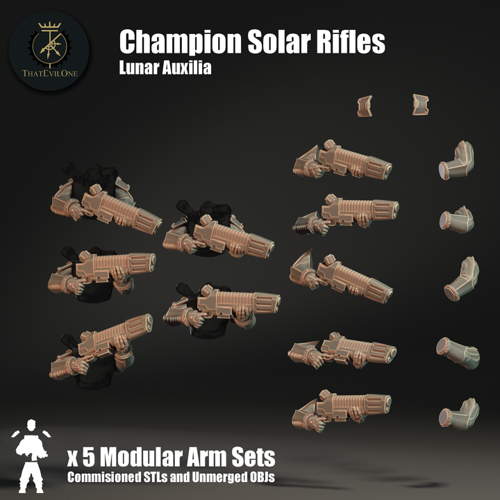 Lunar Auxilia Champion Solar Rifle Arms - ThatEvilOne - 28mm