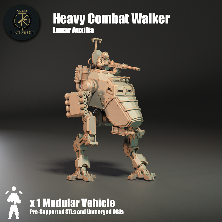 Lunar Auxilia Heavy Combat Walker - ThatEvilOne - 28mm
