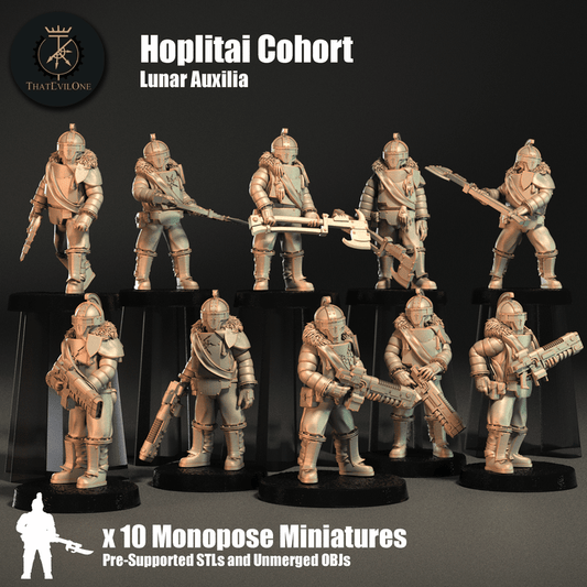 Lunar Auxilia Cohor Hoplitai  - ThatEvilOne - 28mm
