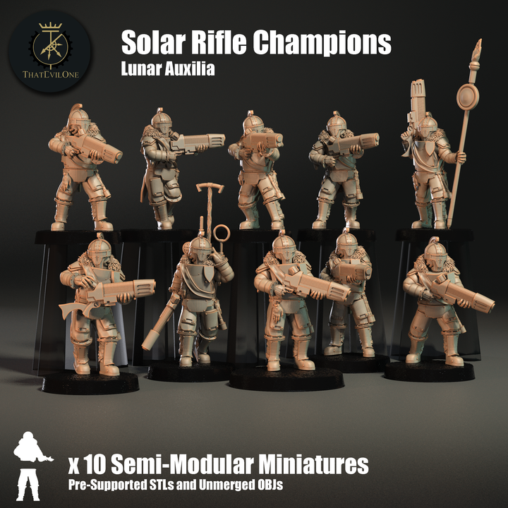 Lunar Auxilia Solar Rifles Champions - ThatEvilOne - 28mm