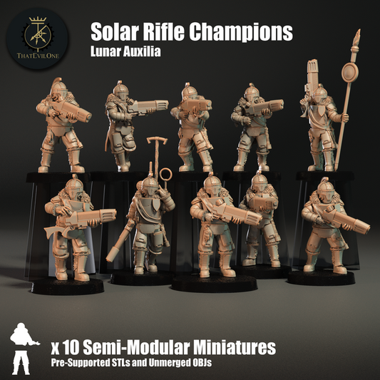 Lunar Auxilia Solar Rifles Champions - ThatEvilOne - 28mm
