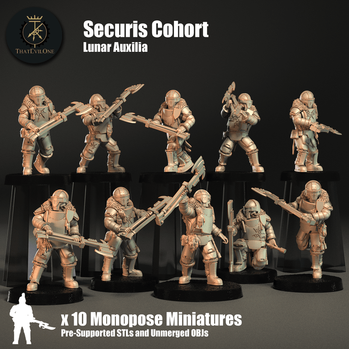 Lunar Auxilia Securis Cohort - ThatEvilOne - 28mm