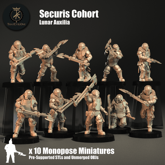 Lunar Auxilia Securis Cohort - ThatEvilOne - 28mm