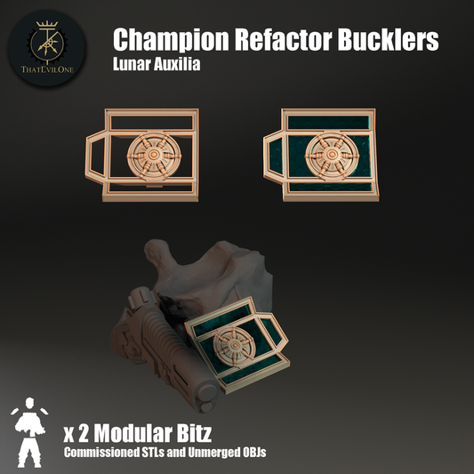 Lunar Auxilia Champion Refactor Bucklers - ThatEvilOne - 28mm