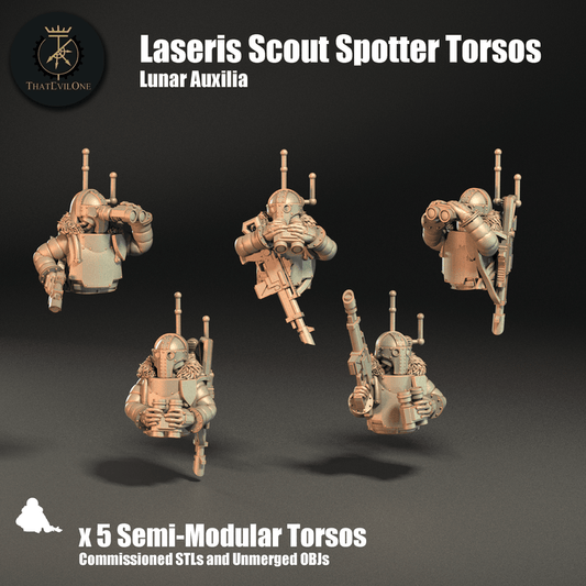 Lunar Auxilia Laseris Scout Spotter Torsos - ThatEvilOne - 28mm