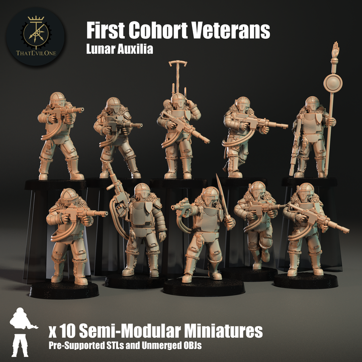Lunar Auxilia First Cohort Veterants - ThatEvilOne - 28mm