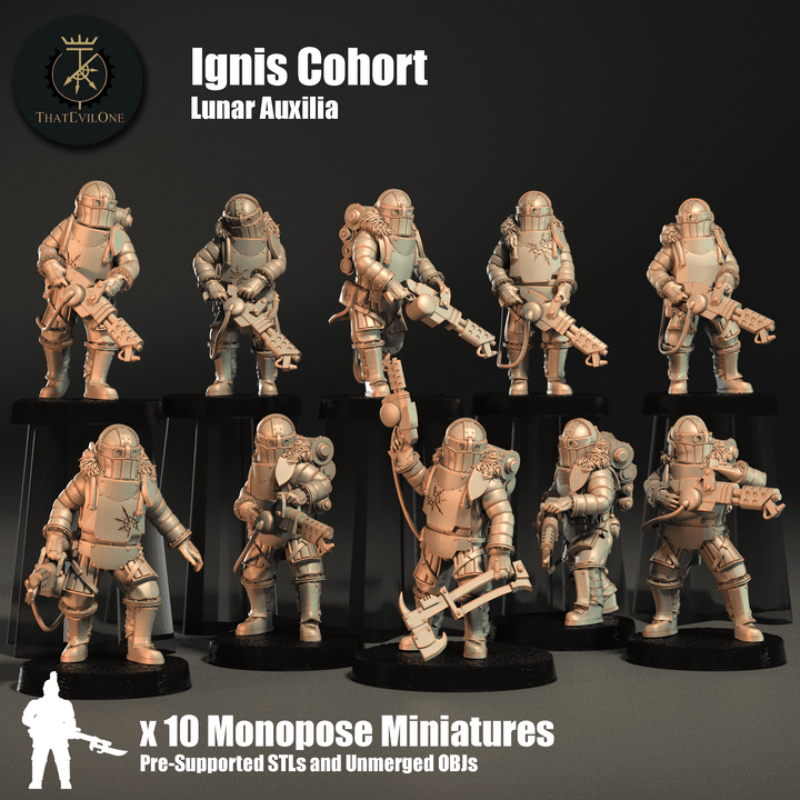 Lunar Auxilia Ignis Cohort  - ThatEvilOne - 28mm