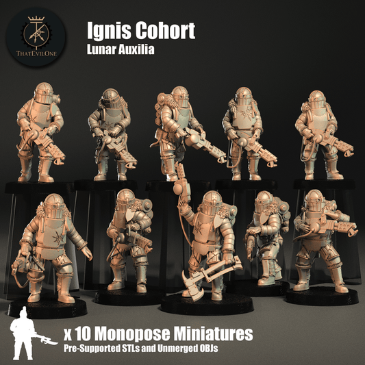 Lunar Auxilia Ignis Cohort  - ThatEvilOne - 28mm