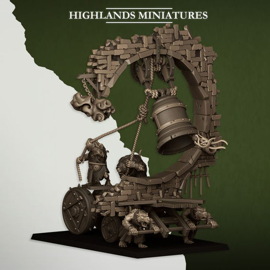 Sewer Vermin - Moving Sewer with Bell and Censer - Highlands Miniatures