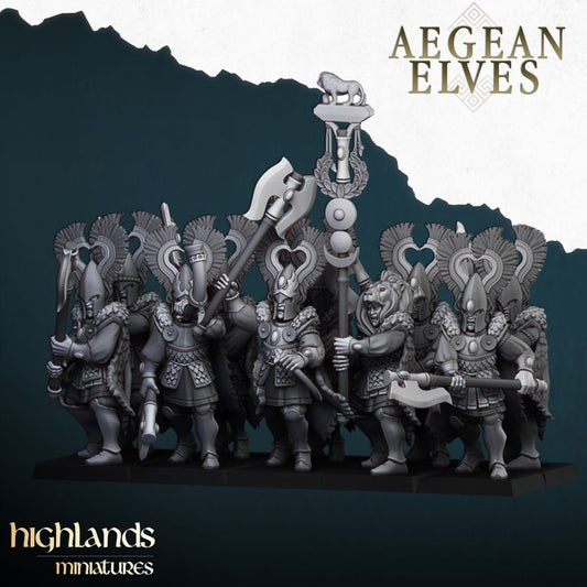 Aegean Elves - Nemean Lions - Highlands Miniatures