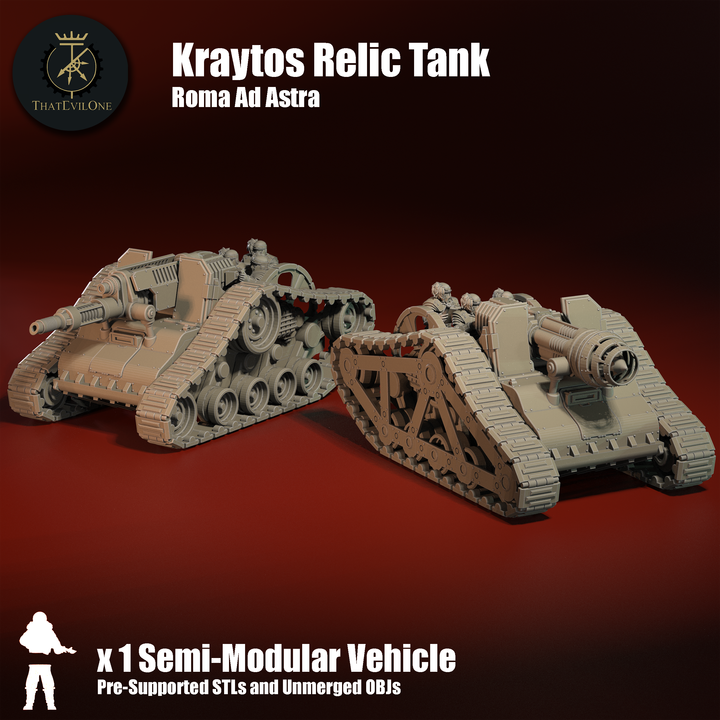 Roma Ad Astra Kraytos Relic Tank - ThatEvilOne - 28mm