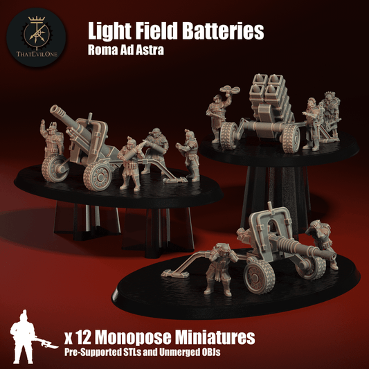 Roma Ad Astra Field Batteries - ThatEvilOne - 28mm