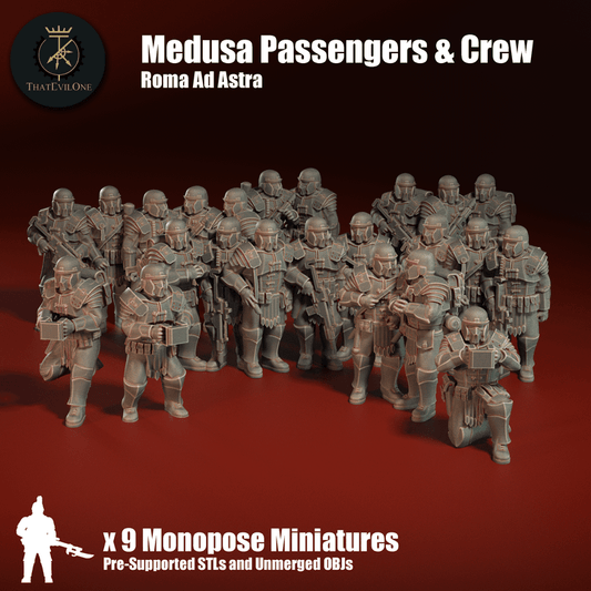 Roma Ad Astra Medusa Passengers & Crew - ThatEvilOne - 28mm