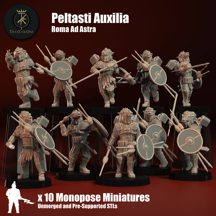 Roma Ad Astra Peltasti Auxilia - ThatEvilOne - 28mm