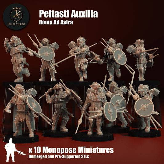 Roma Ad Astra Peltasti Auxilia - ThatEvilOne - 28mm